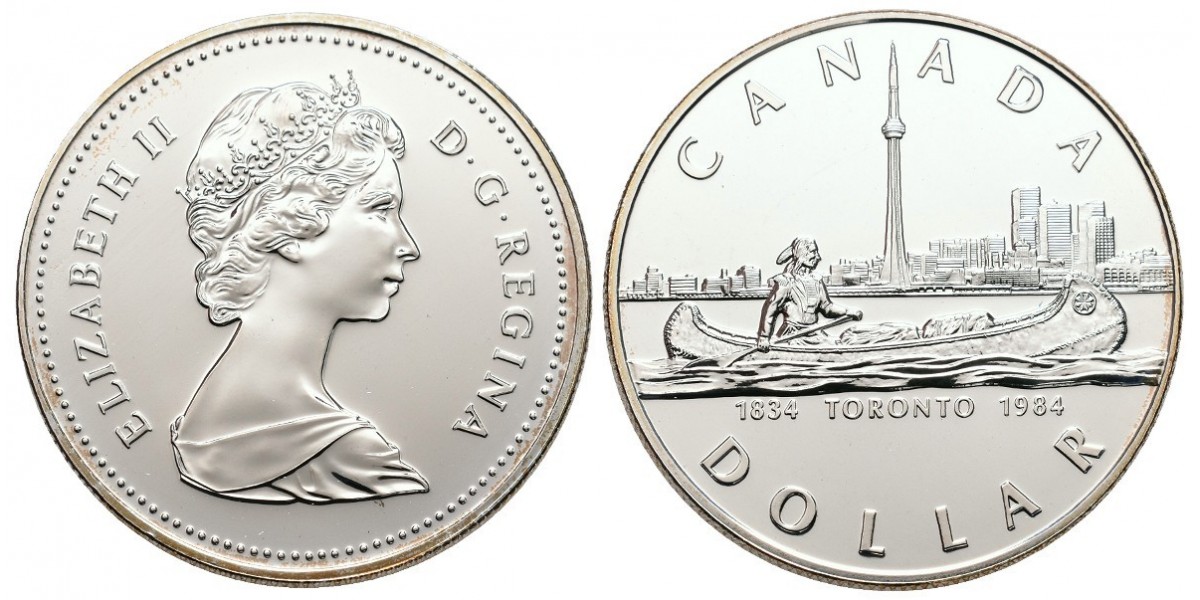 Canadá. 1 dollar. 1984