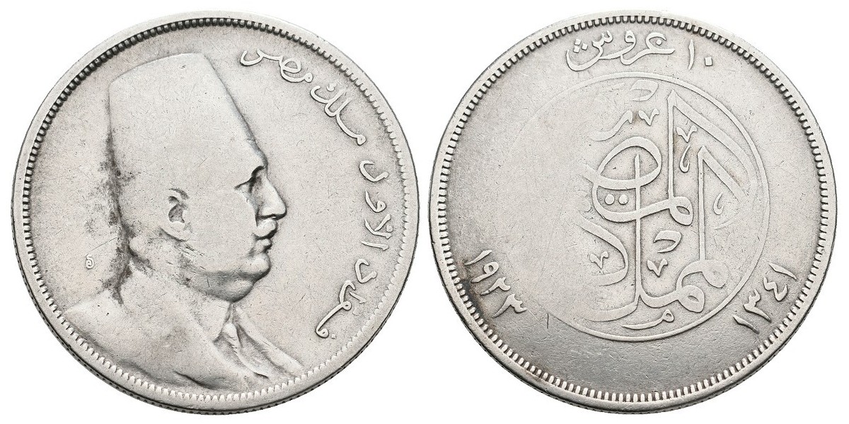 Egipto. 10 piastres. 1923