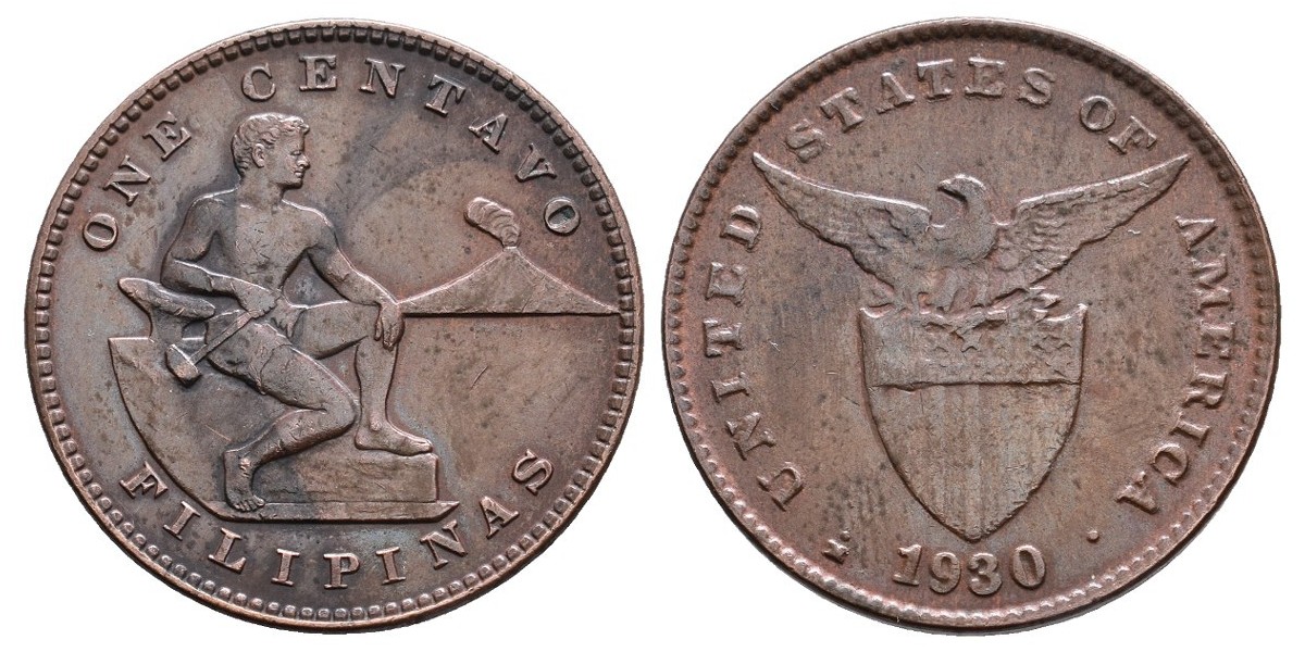 Filipinas. 1 centavo. 1930 M