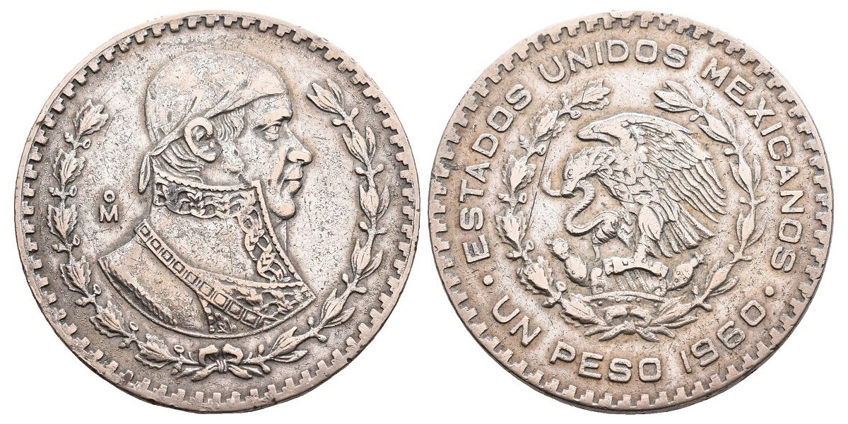 Méjico. 1 peso. 1960