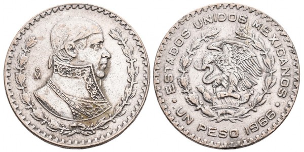 Méjico. 1 peso. 1966