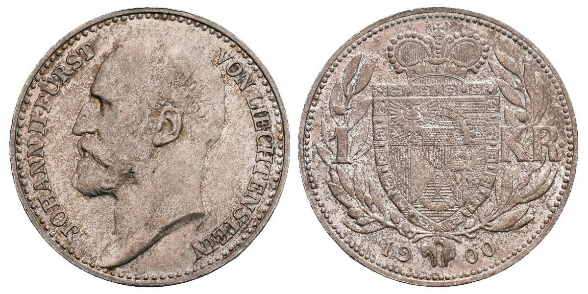 Liechtenstein. 1 krone. 1900