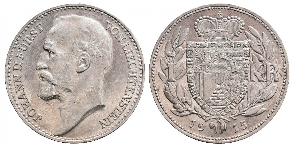 Liechtenstein. 1 krone. 1915