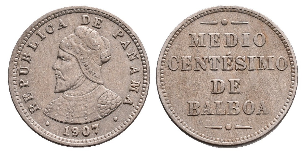 Panamá. 1/2 centesimo. 1907