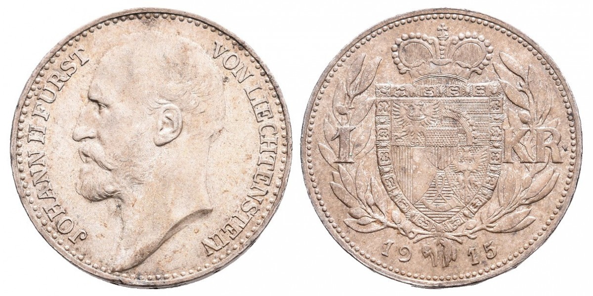 Liechtenstein. 1 krone. 1915