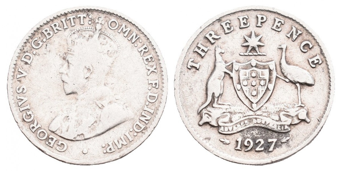 Australia. 3 pence. 1927