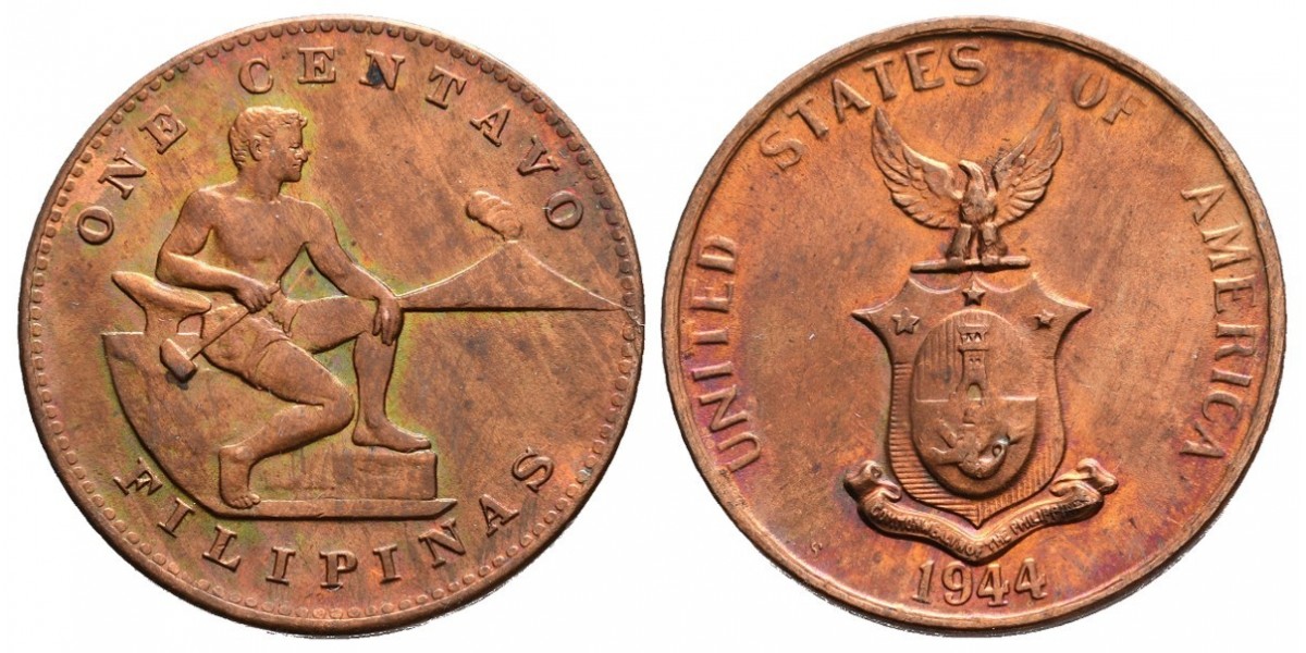 Filipinas. 1 centavo. 1944
