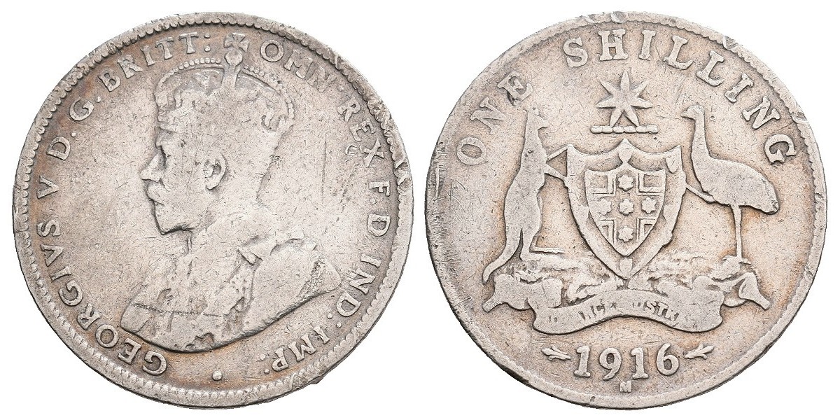Australia. 1 shilling. 1916 M