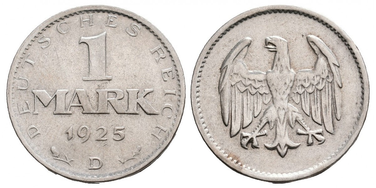 Alemania. 1 mark. 1925 D