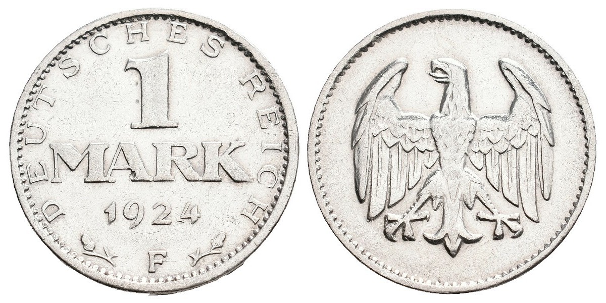 Alemania. 1 mark. 1924 F