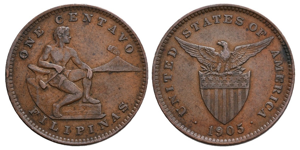 Filipinas. 1 centavo. 1905