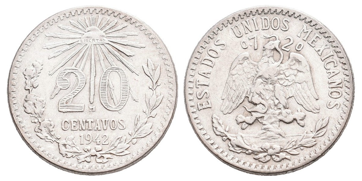 Méjico. 20 centavos. 1942
