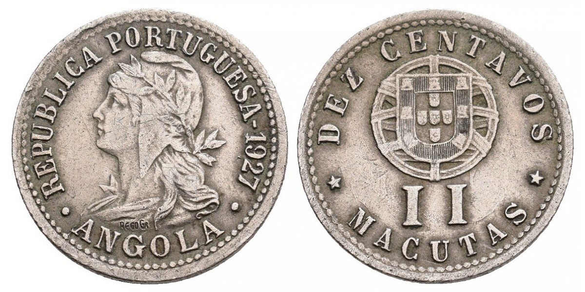 Angola. 2 macutas. 1927