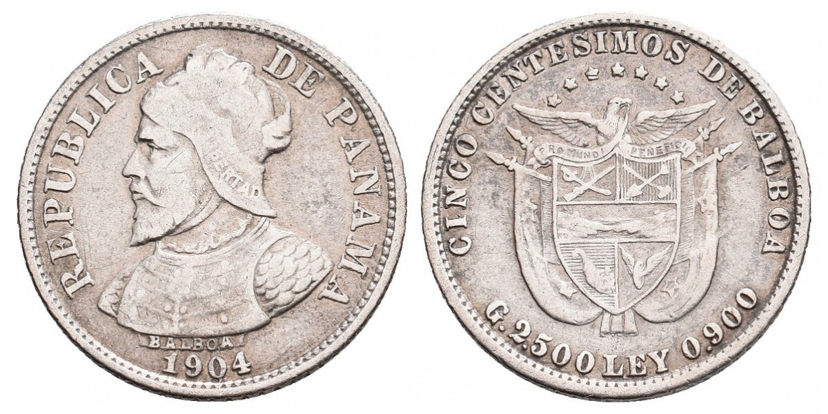 Panamá. 5 centésimos. 1904