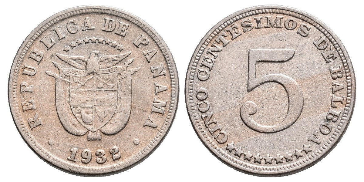 Panamá. 5 centésimos. 1932