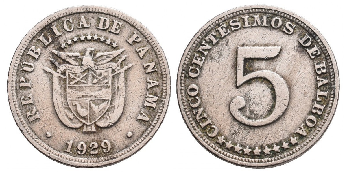 Panamá. 5 centésimos. 1929