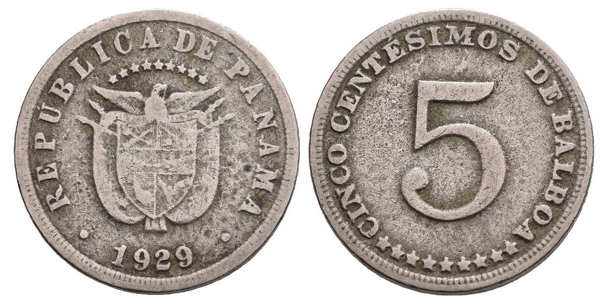 Panamá. 5 centésimos. 1929