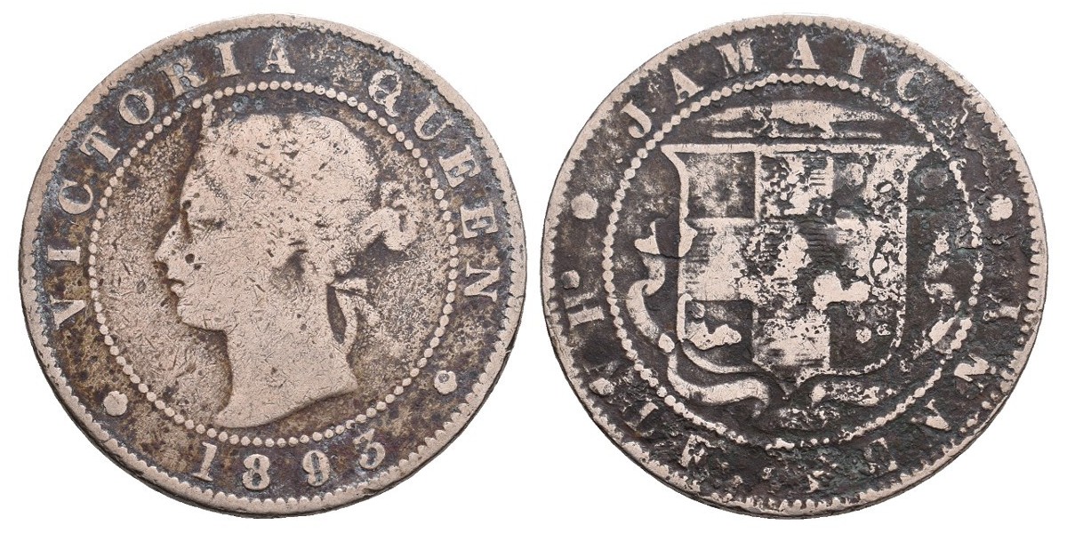 Jamaica. 1/2 penny. 1893
