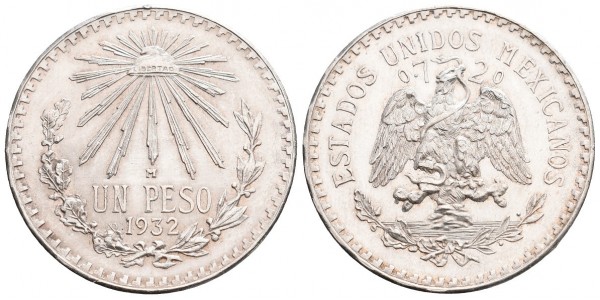 Méjico. 1 peso. 1932