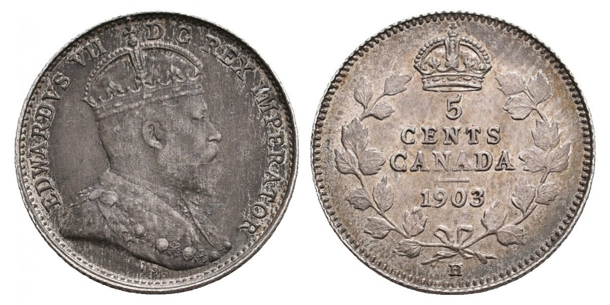 Canadá. 5 cents. 1903 H