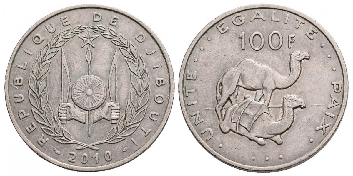 Djibouti. 100 francs. 2010