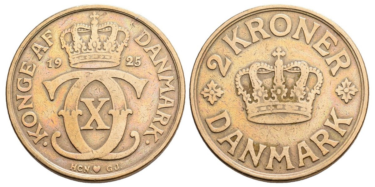 Dinamarca. 2 kroner. 1925