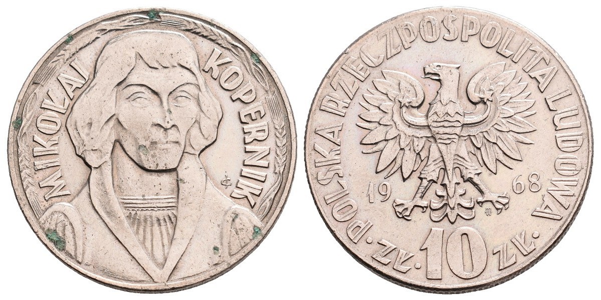 Polonia. 10 zlotych. 1968