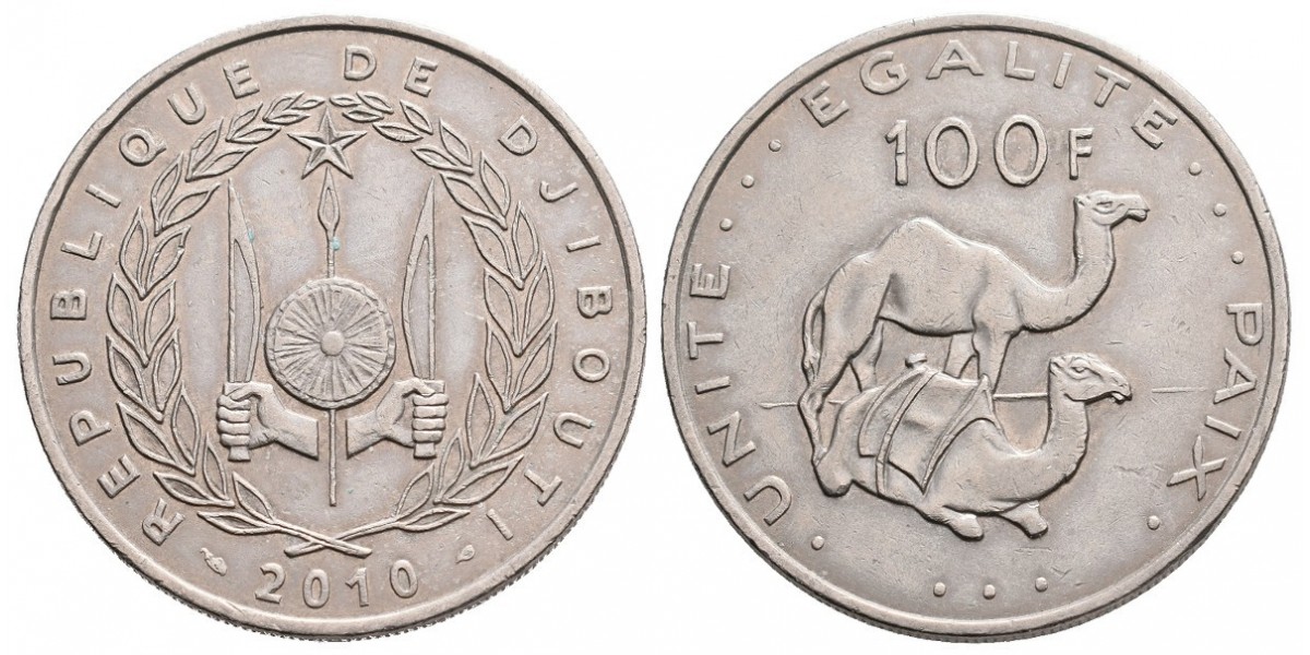 Djibouti. 100 francs. 2010