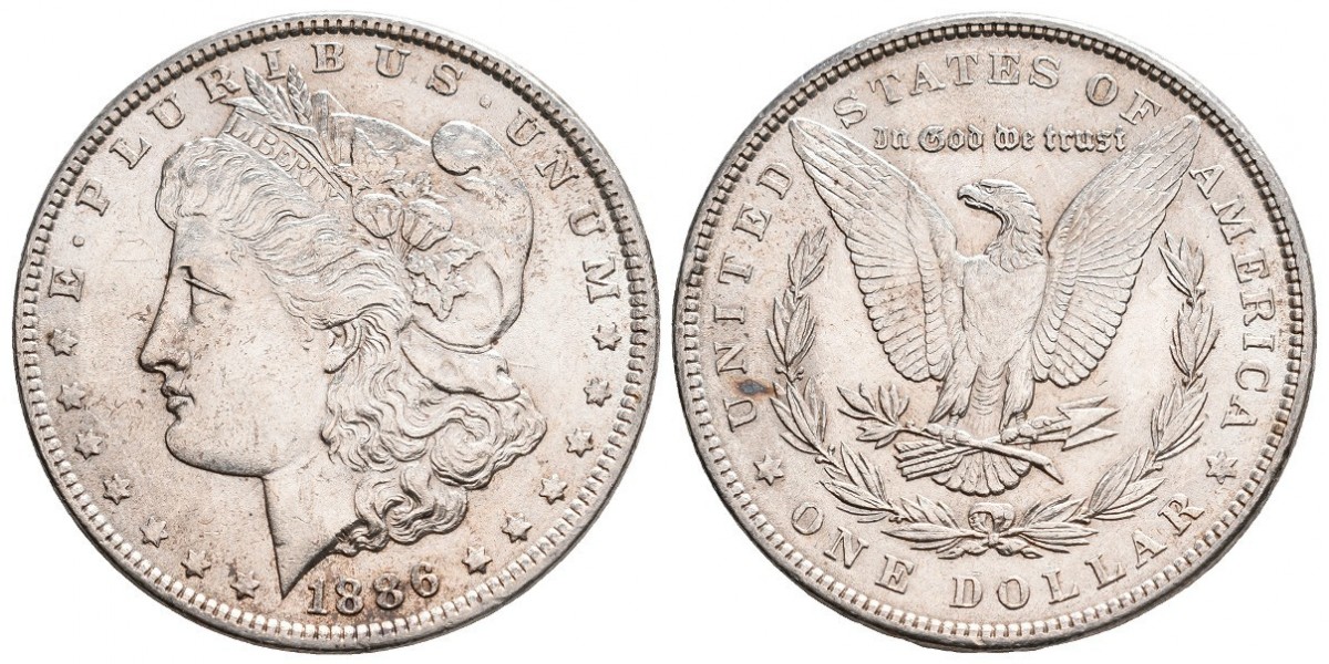 Estados Unidos. 1 dollar. 1886