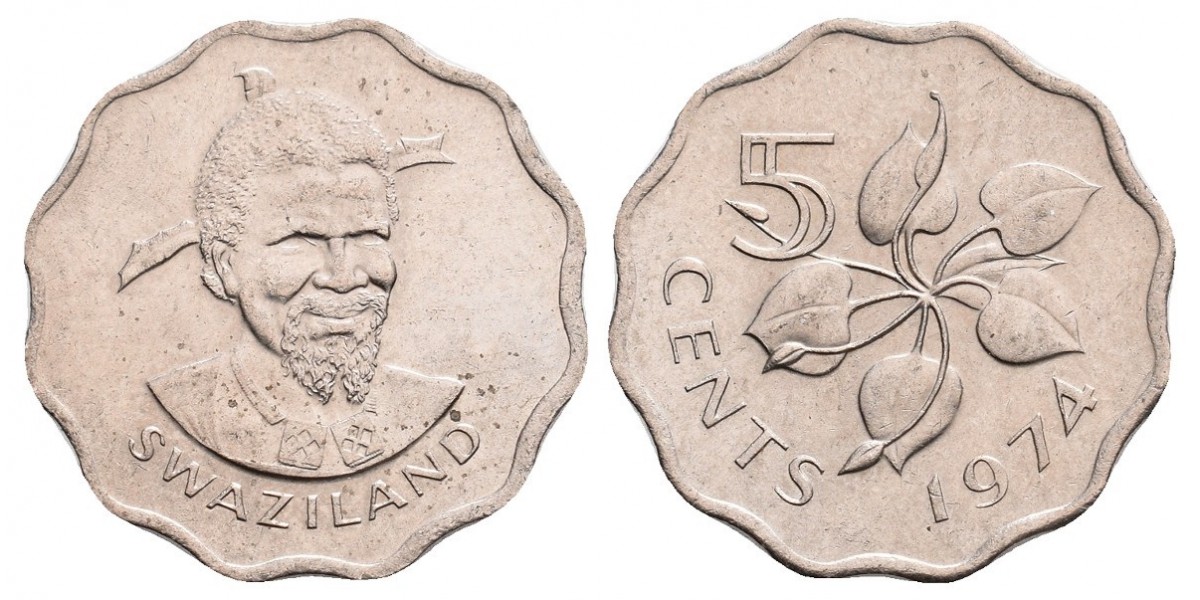 Swaziland. 5 cents. 1974