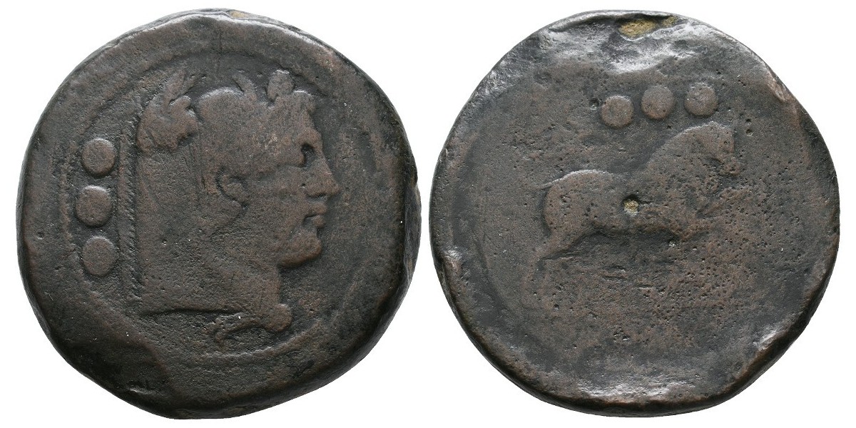 Rep. Romana. Quadrans. 222-187 a.C.. Roma