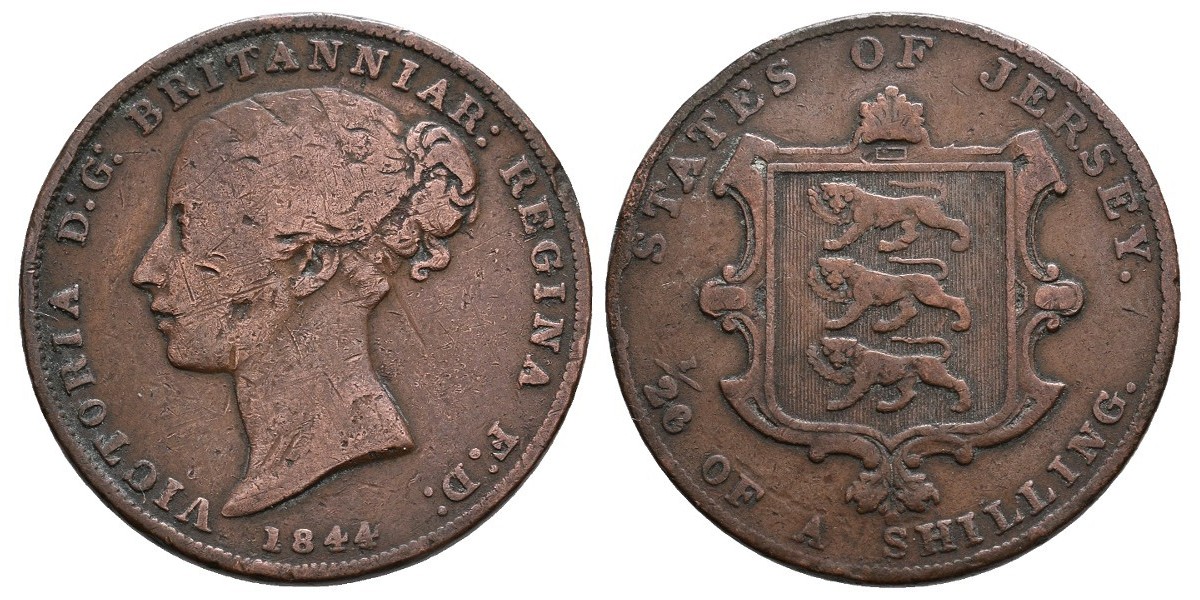 Jersey. 1/26 shilling. 1844