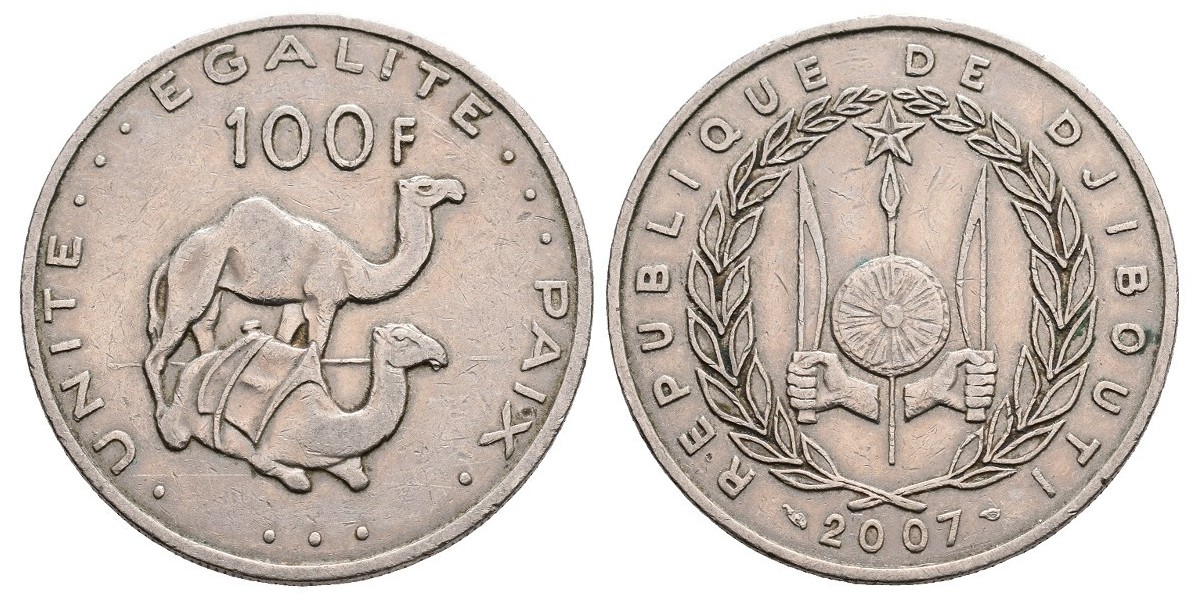 Djibouti. 100 francs. 2007