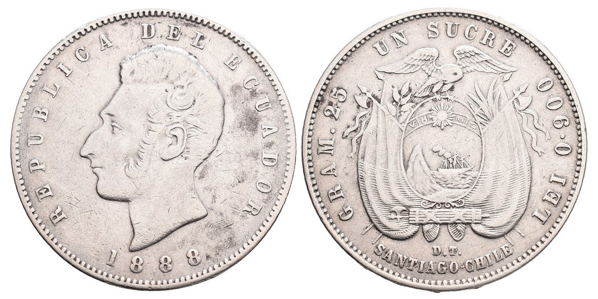 Ecuador. 1 sucre. 1888