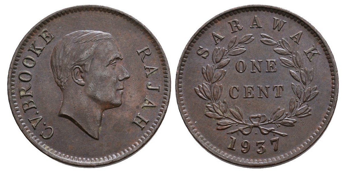 Sarawak. 1 cent. 1937