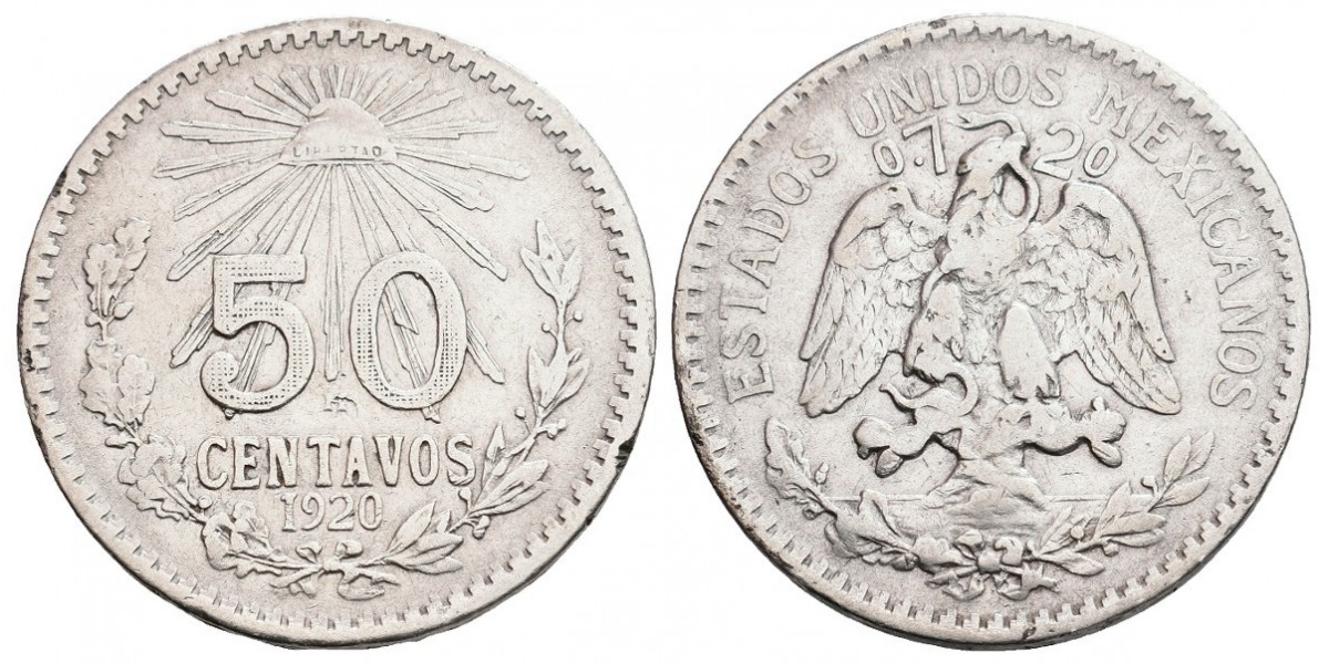 Méjico. 50 centavos. 1920