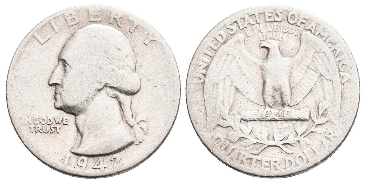 Estados Unidos. 1/4 dollar. 1942