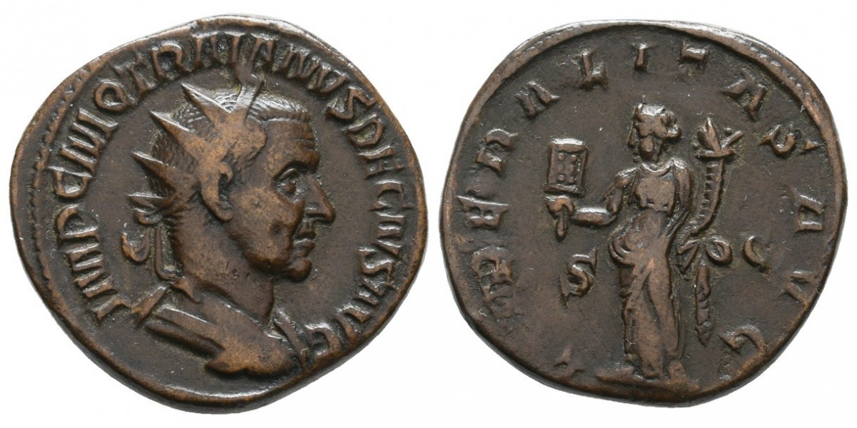 Trajano Decio. Dupondio. 249-251 d.C.. Roma