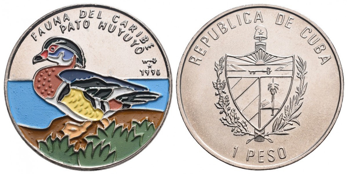 Cuba. 1 peso. 1996