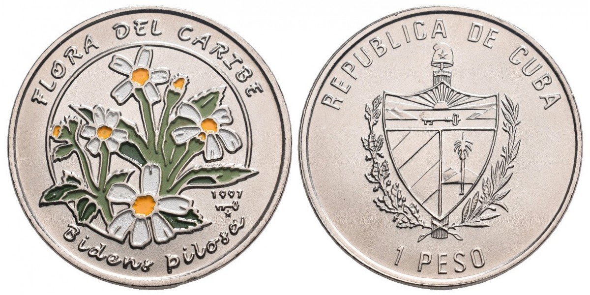 Cuba. 1 peso. 1997