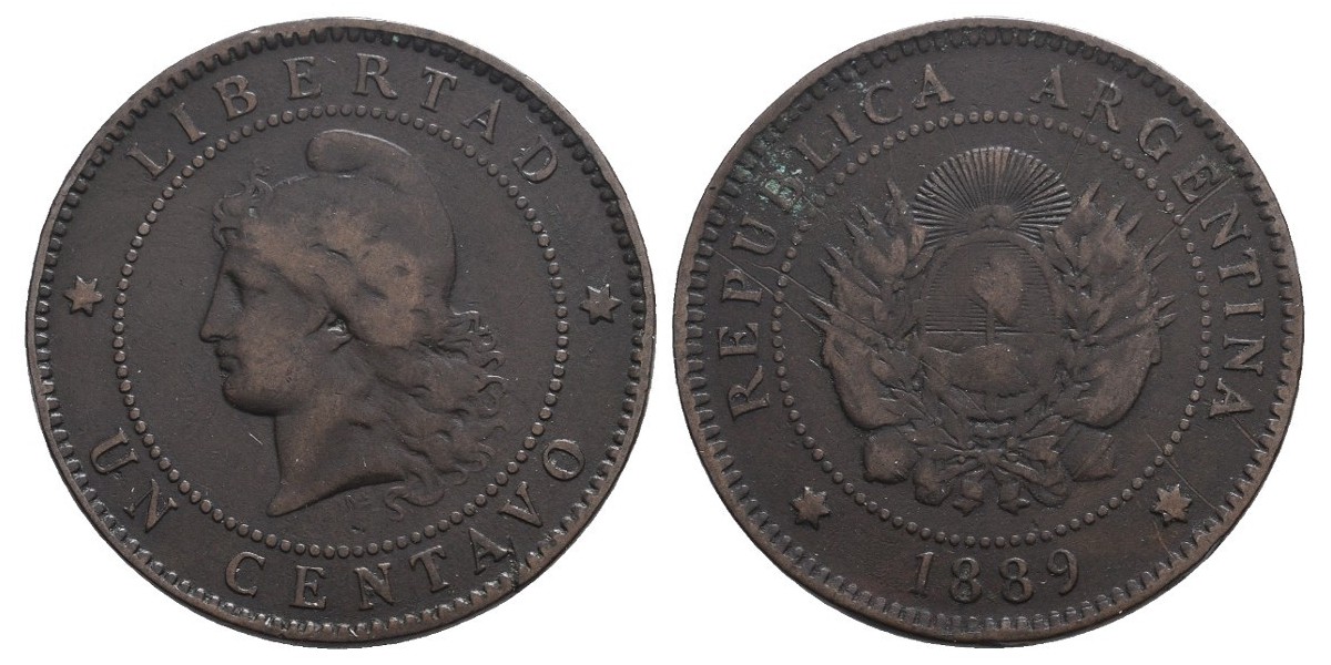 Argentina. 1 centavo. 1889