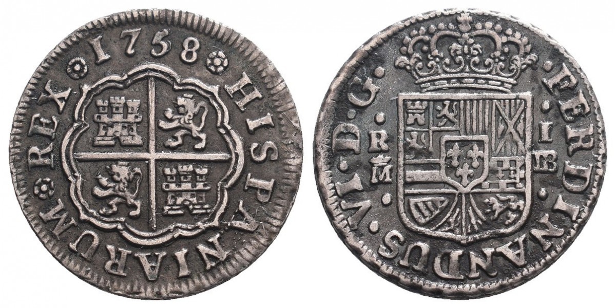 Fernando VI. 1 real. 1758