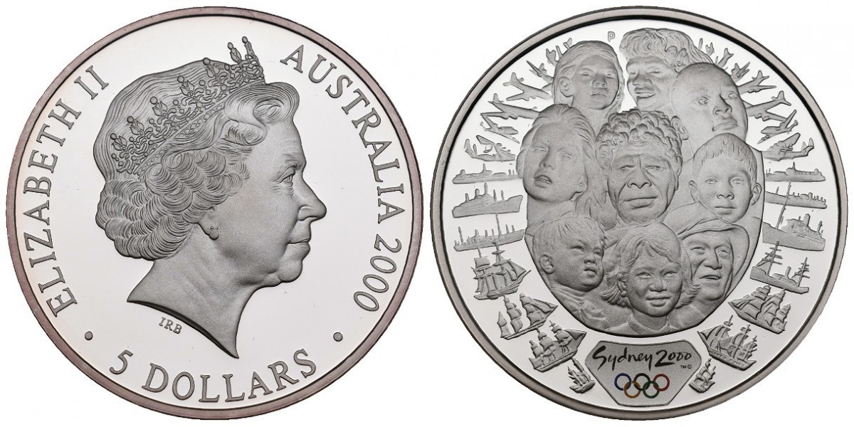 Australia. 5 dollars. 2000