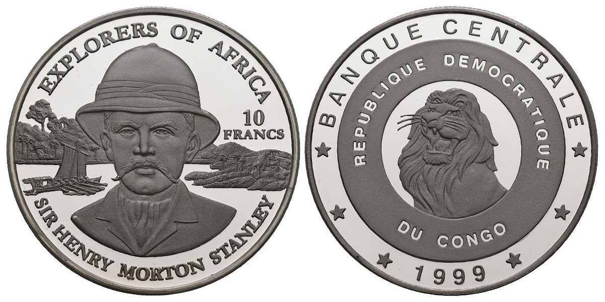 Congo/Zaire. 10 francs. 1999