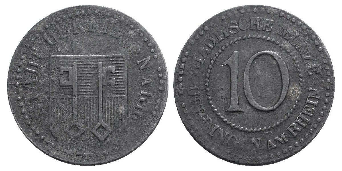 Uerdingen. 10 pfennig. 1917