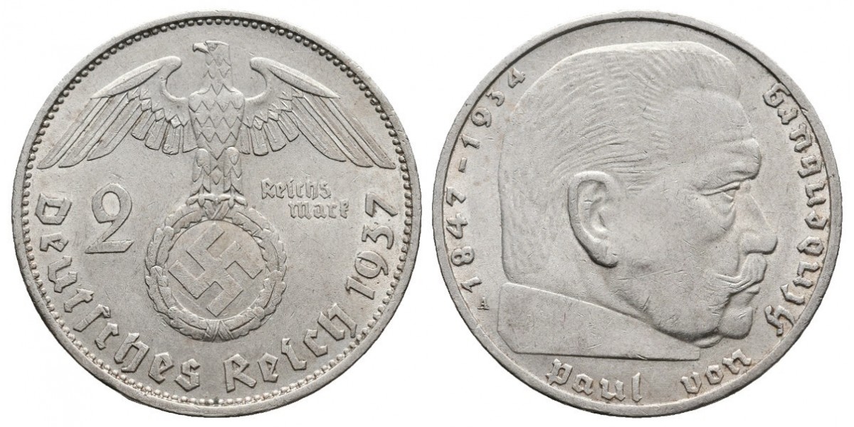 Alemania. 2 mark. 1937 A