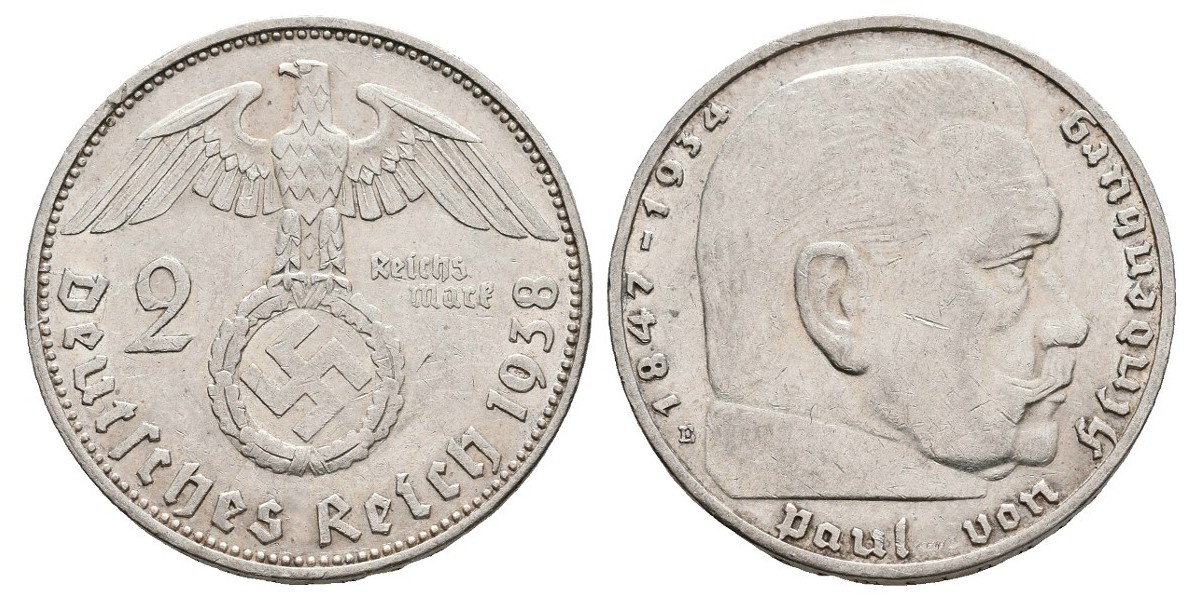 Alemania. 2 mark. 1938 E