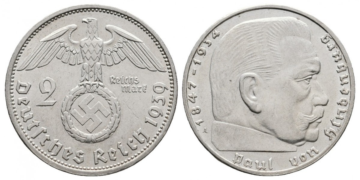 Alemania. 2 mark. 1939 A