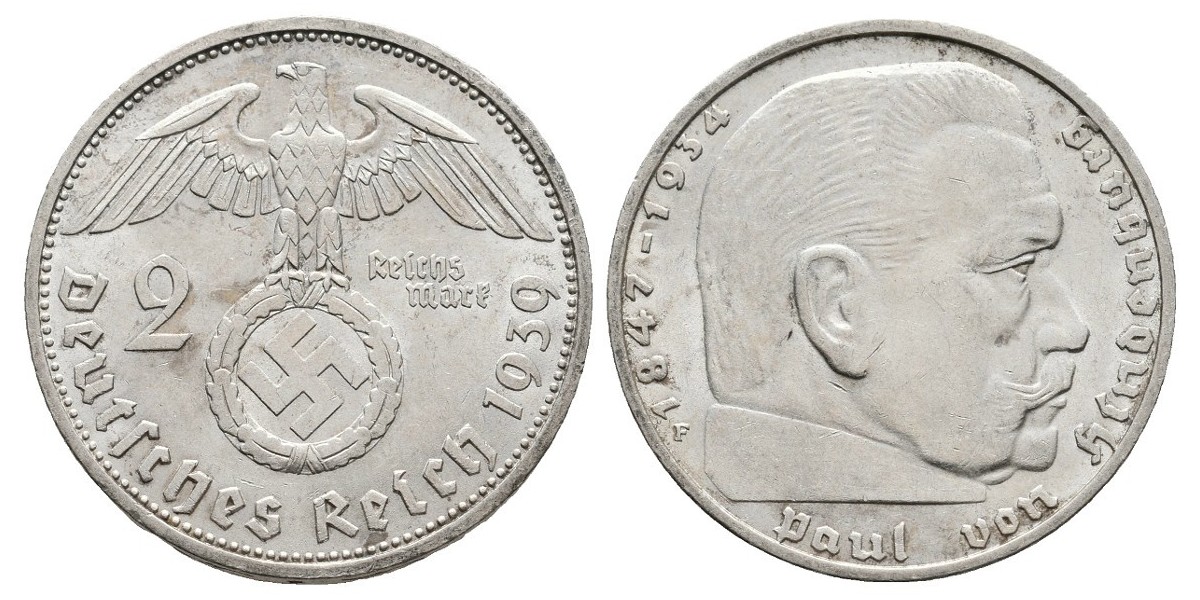 Alemania. 2 mark. 1939 F