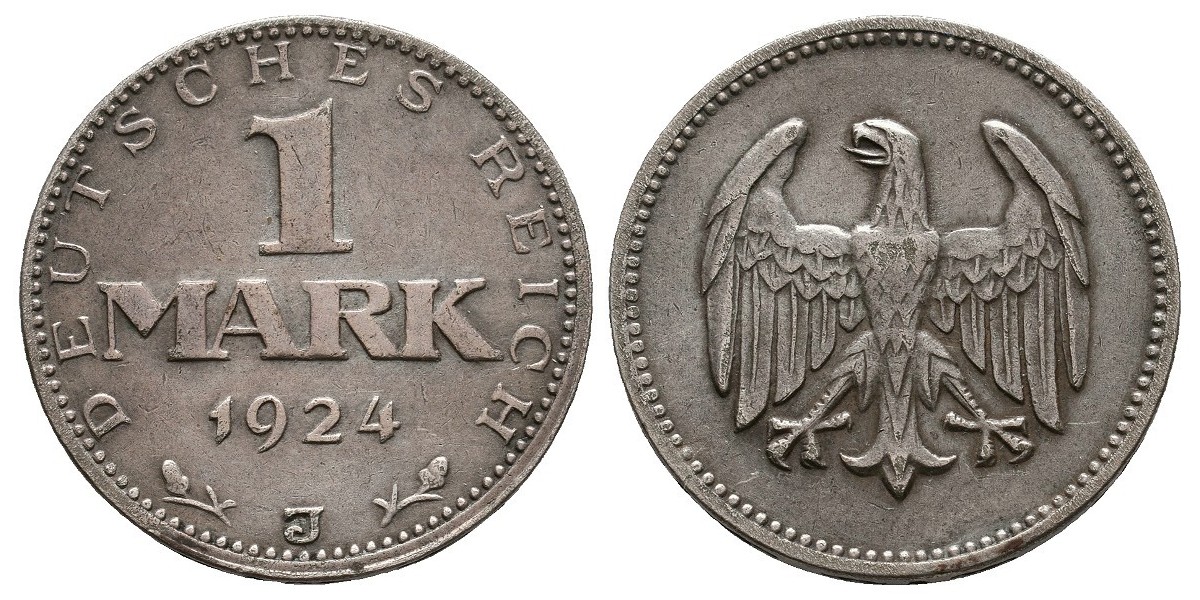 Alemania. 1 mark. 1924 J